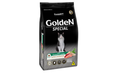 Ração Golden Special para Gatos Castrados Sabor Frango e Carne 10,1 kg